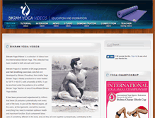 Tablet Screenshot of bikram-yoga-videos.com